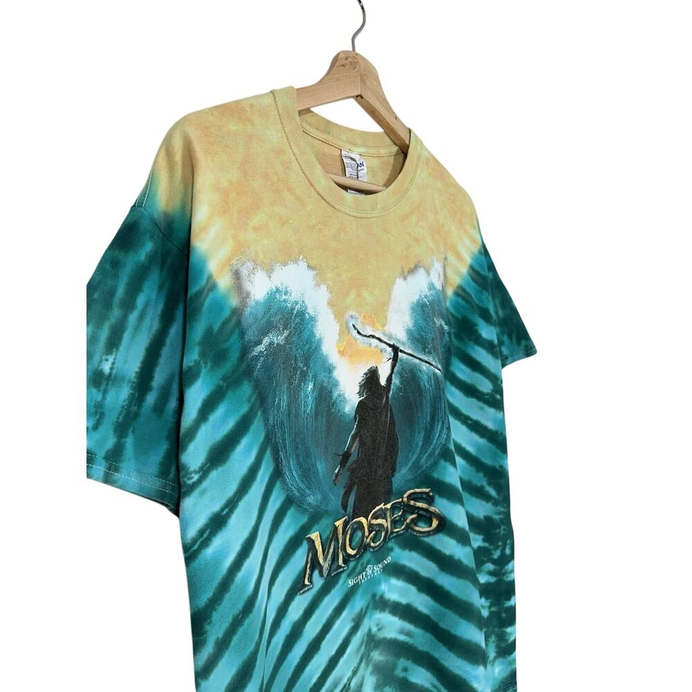 Vintage Moses Sight & Sound Theater Tie Dye Men's L T-Shirt